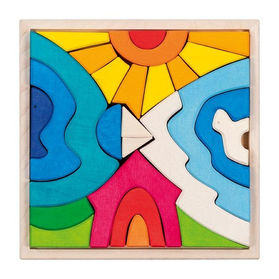 Goki Puzzle Landscape Little White Bear