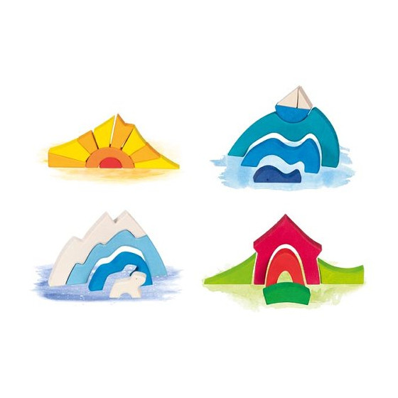 Goki Puzzle Landscape Little White Bear