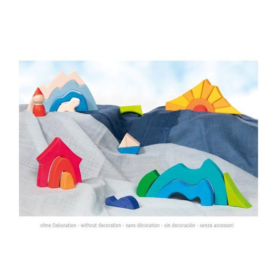 Goki Puzzle Paysage Petit Ours Blanc