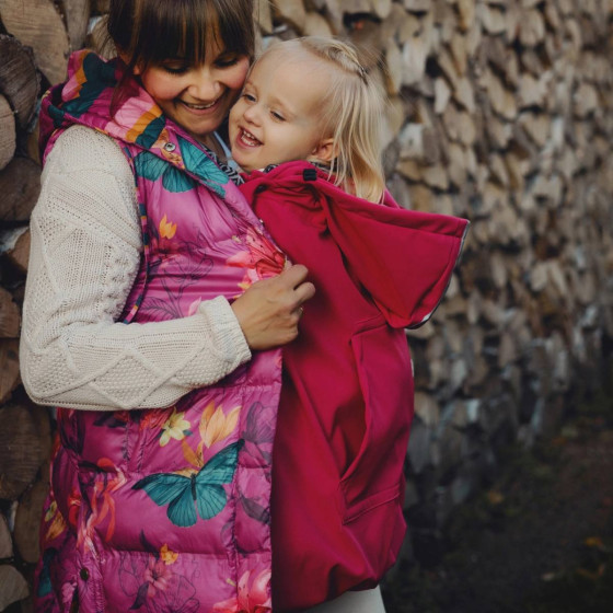 Little Frog Baby Cover Softshell - Magenta