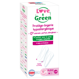 Love and Green Protège-slips Hypoallergéniques Flexi x28