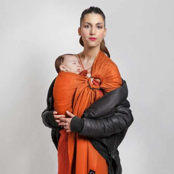 Love Radius Echarpe tissée sling sans noeud Fauve