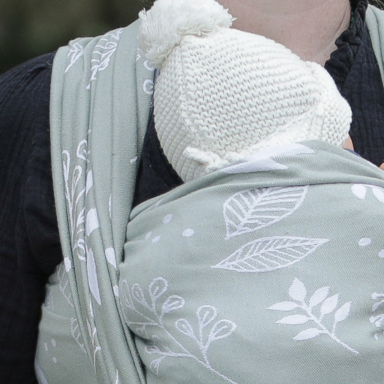 Naturiou Botany Almond Green - Baby wrap