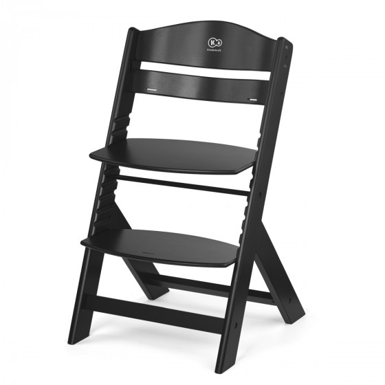 KinderKraft Enock Chaise haute évolutive en bois noir