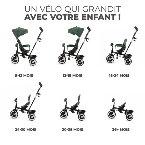 Kinderkraft Aston Tricycle Evolutif Enfant  6 en 1