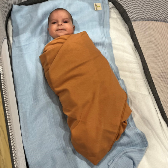 Naturiou Muslin Baby Swaddle 90x90 cm
