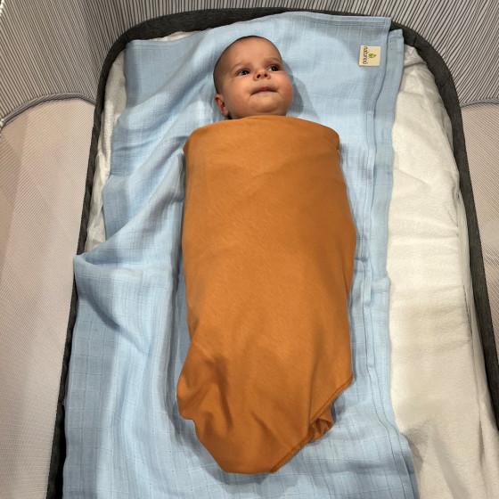 Naturiou Muslin Baby Swaddle 90x90 cm