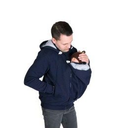 Fun2BeMum TOMY Sweat de Portage Homme - Bleu marine