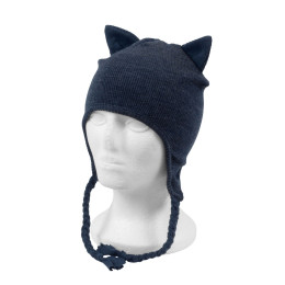 ManyMonths Kitty Beanie UNiQUE - Bonnet Chat en laine mérinos - Polar Winter