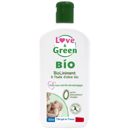 Love and Green BioLiniment Hypoallergénique à l’huile d’olive bio 500ml