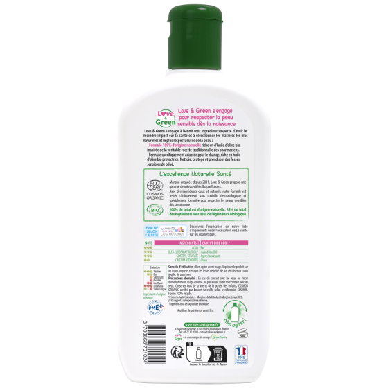 Love and Green BioLiniment Hypoallergenic with organic olive oil 500ml