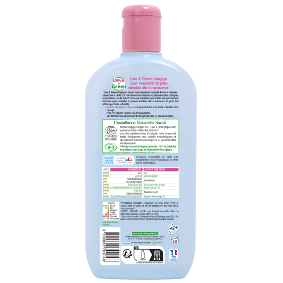 Love and Green Micellar water 500ml 0% hypoallergenic