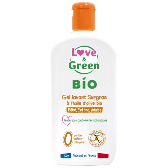 Love and Green Gel Surgras Hypoallergenic Bio 500ml