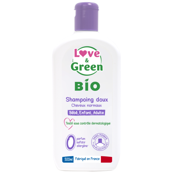 Love and green gentle shampoo