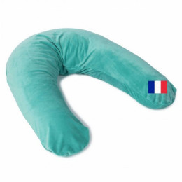 Easy Dort Coussin d'allaitement et de grossesse en velour 205 x 29 cm