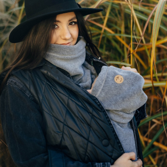 Lennylamb polar muffler for two Dark Grey