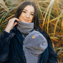 Lennylamb Cache-col Pour Deux en Polaire gris foncé Lennylamb