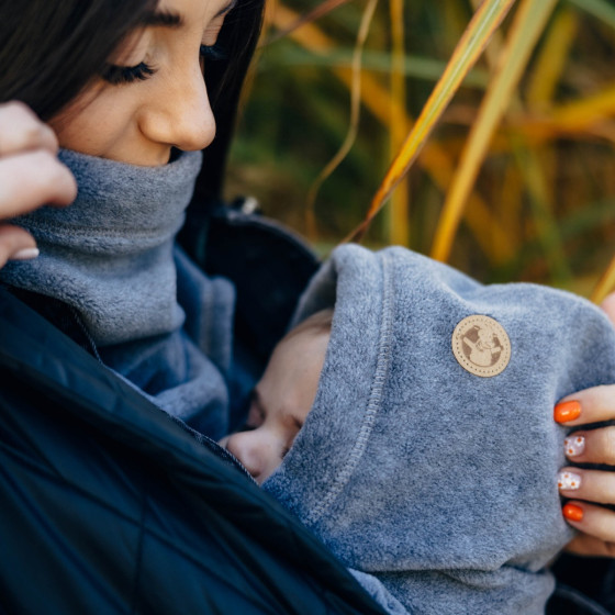 Lennylamb Cache-col Pour Deux en Polaire gris foncé Lennylamb