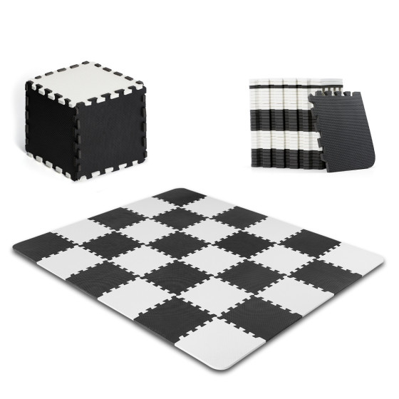 KinderKraft LUNO - Tapis d'éveil puzzle en mousse