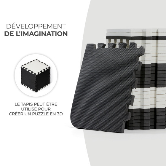 KinderKraft LUNO - Tapis d'éveil puzzle en mousse