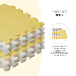 KinderKraft LUNO Puzzle Playmat - Yellow