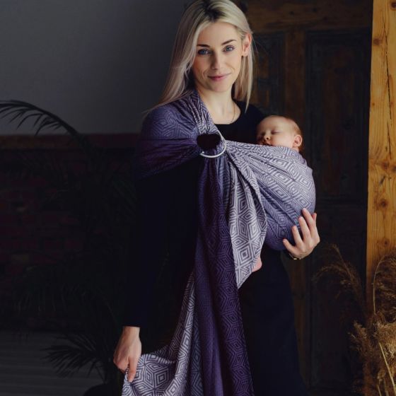 Little Frog Ring Sling - Tencel Iris Cube