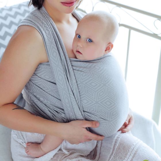 Little Frog Baby wrap - Grey Cube