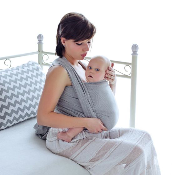 Little Frog Baby wrap - Grey Cube