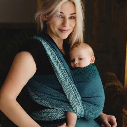 Little Frog Baby wrap - Jade cube