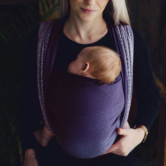 Little Frog Tencel Iris Cube - écharpe de portage avec du Tencel