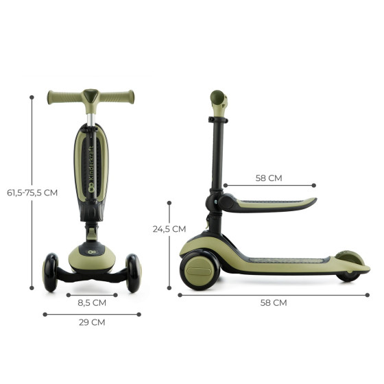 Kinderkraft Halley 2 in1 - balance bike and scooter