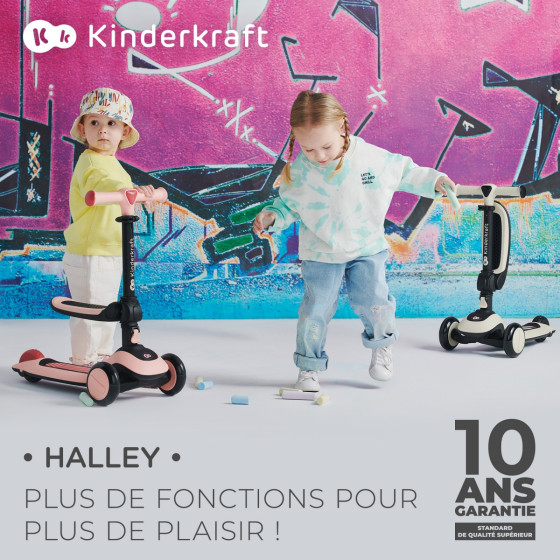 Kinderkraft Halley 2 en1 - draisienne et trottinette