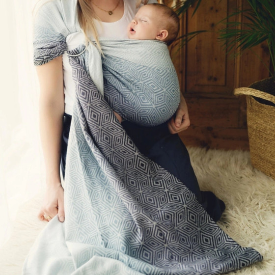 Little Frog Ring Sling - Tencel Rocky Cube - avec du Tencel