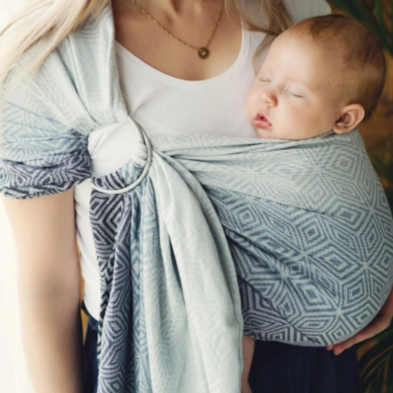 Little Frog Ring Sling - Tencel Rocky Cube - avec du Tencel