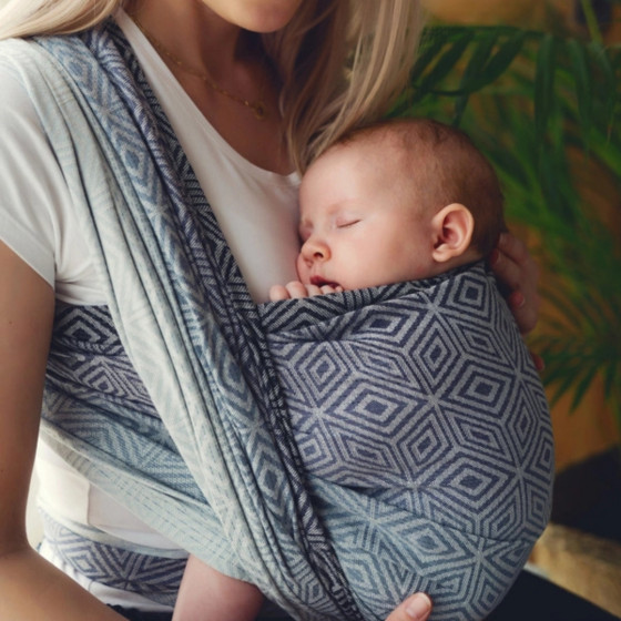 Little Frog Tencel Rocky Cube - écharpe de portage avec du Tencel