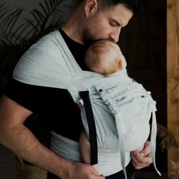 Little Frog Cross Hybrid Carrier Linen Wildness - Half Buckle with linen