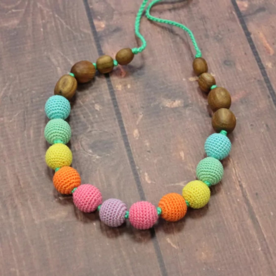 Collier portage et allaitement "Aqua Rainbow" Kangaroocare