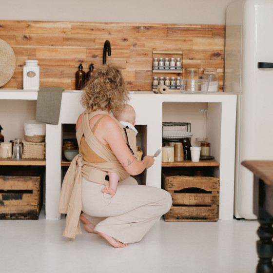 Néobulle Evolu'Bulle Beige - Porte-bébé Meï-taï