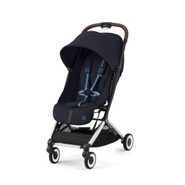 Cybex Orfeo - Poussette de voyage ultra-compacte - Dark Blue (Châssis Silver)