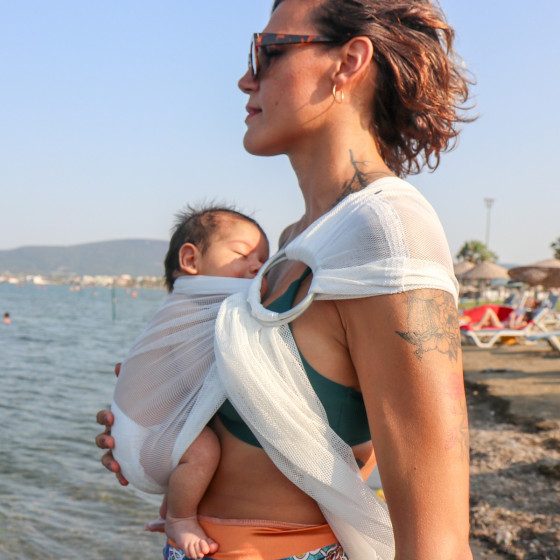 Neko Aqua Ring Sling  White