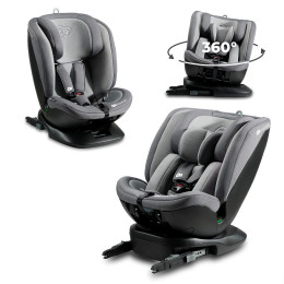 KinderKraft Xpedition 2 i-Size - Siège Auto Pivotant (40-105 cm) - Gris