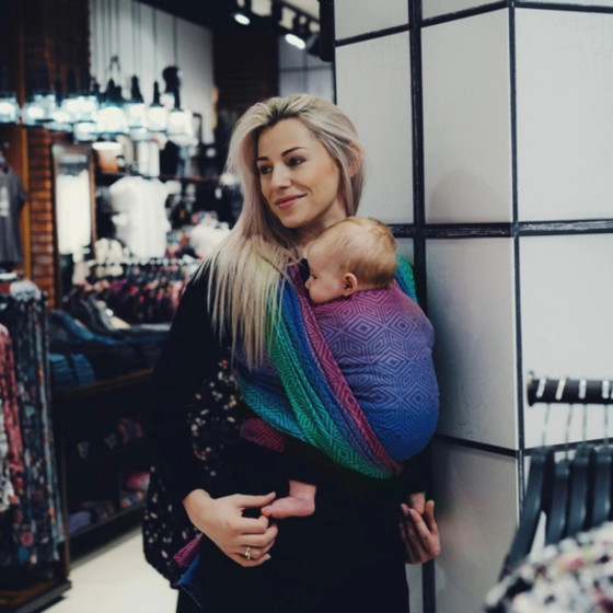 Little Frog Tencel Aurora Cube baby wrap