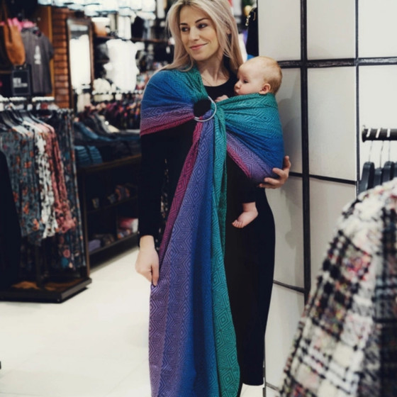 Little Frog Ring Sling - Tencel Aurora Cube