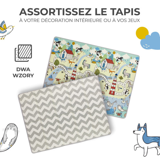 Kinderkraft Matty 2 - Tapis d’eveil double face