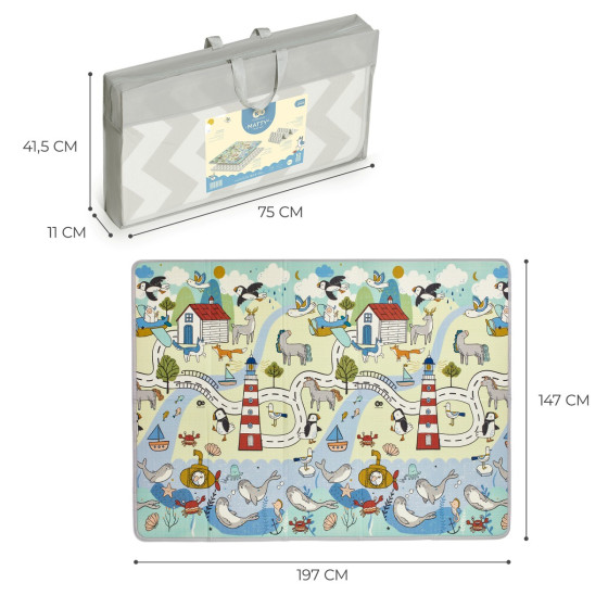 Kinderkraft Matty 2 - Tapis d’eveil double face