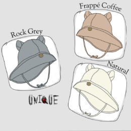 ManyMonths ECO Hempies Adjustable Summer Hat with Kitty Ears
