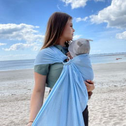 Naturioù R'Sling Blue Pastel - Ring Sling en Mesh