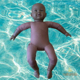 Aqua doll 3-4 mois 60cm 4,2kg 1,8 kg - Afro-Caribbean Doll