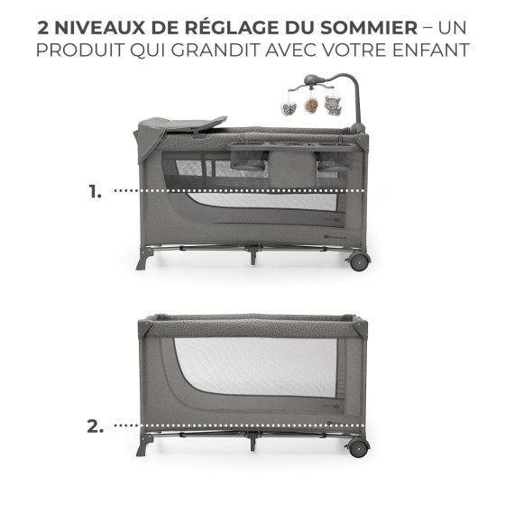 Kinderkraft Joy 2 Lit de Voyage pour enfant avec accessoires