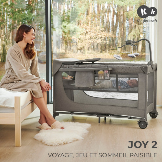 Kinderkraft Joy 2 Lit de Voyage pour enfant avec accessoires